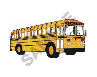 School Bus - Machine Embroidery Design