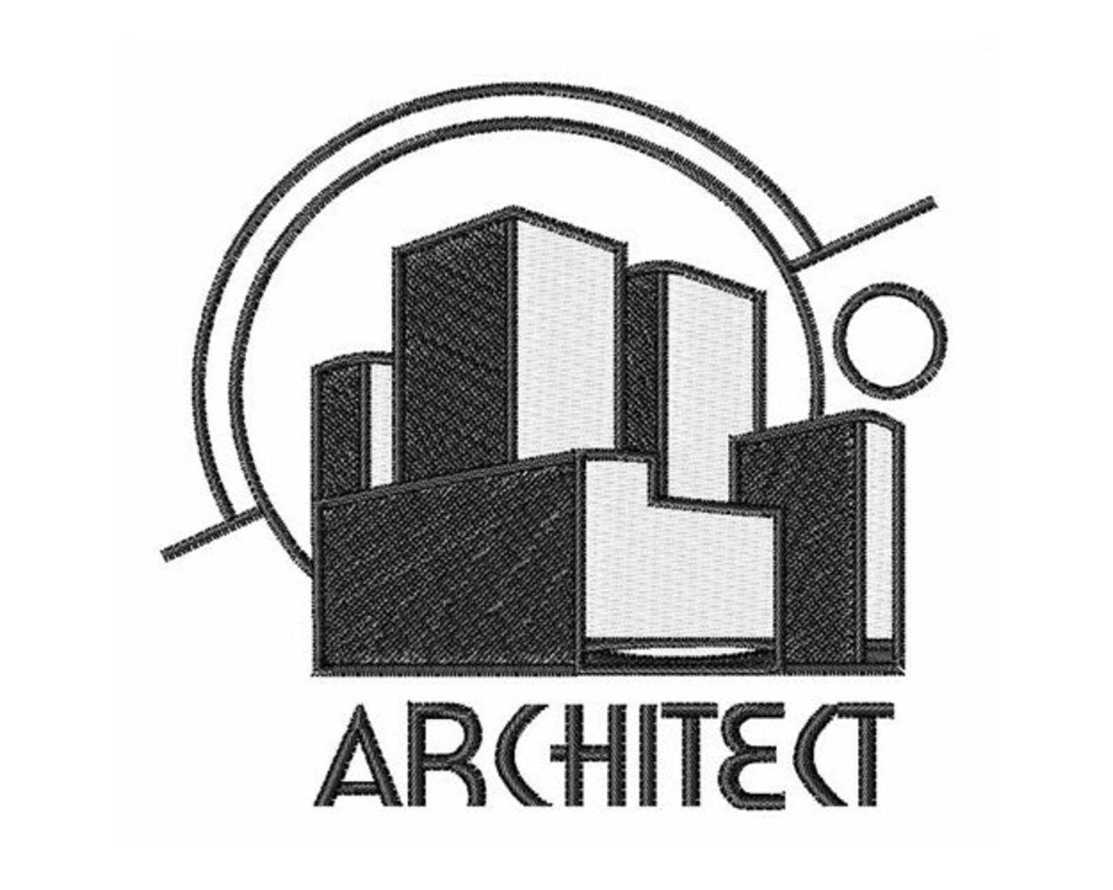 Architect Machine Embroidery Design Etsy