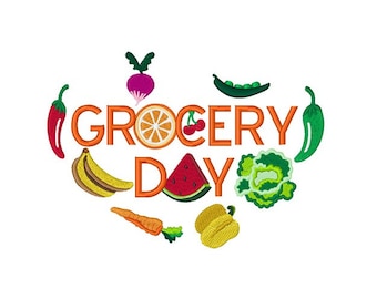 Día de la compra - Diseño de bordado a máquina