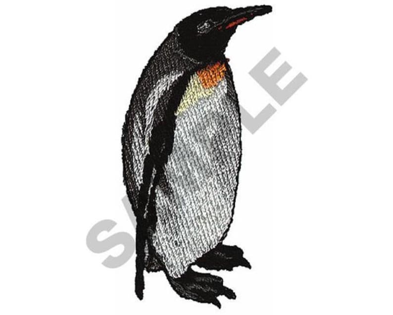 Penguin Machine Embroidery Design Etsy