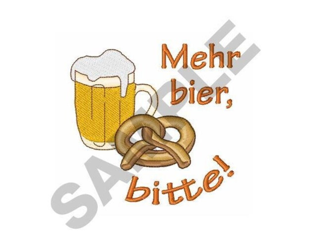 More Beer Please Machine Embroidery Design Etsy