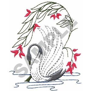 Swan - Machine Embroidery Design