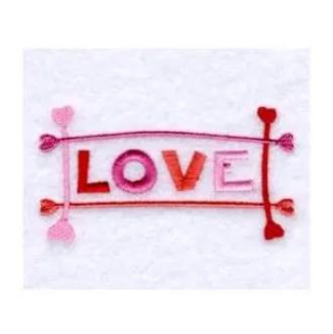 Love Sign - Machine Embroidery Design, Love Hearts Embroidery Pattern ...