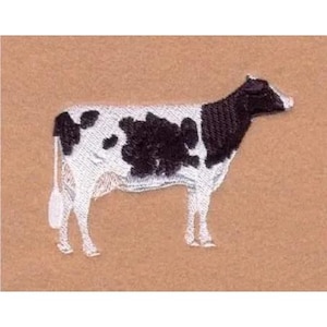 Holsteinko - Maskinbroderidesign, Broderimönster för mjölkko, Broderidesign för mjölkkor, Broderidesign för Holstein Friesian
