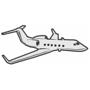 Passenger Airplane - Machine Embroidery Design