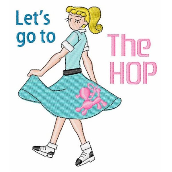 Go To The Hop - Machine Embroidery Design