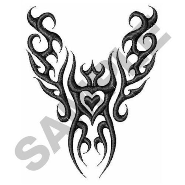 Flame Tattoo - Machine Embroidery Design