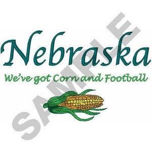 Nebraska - Machine Embroidery Design