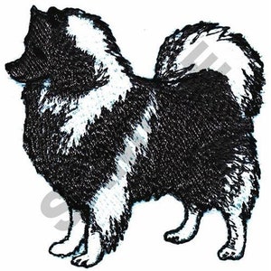 Keeshound Dog - Machine Embroidery Design