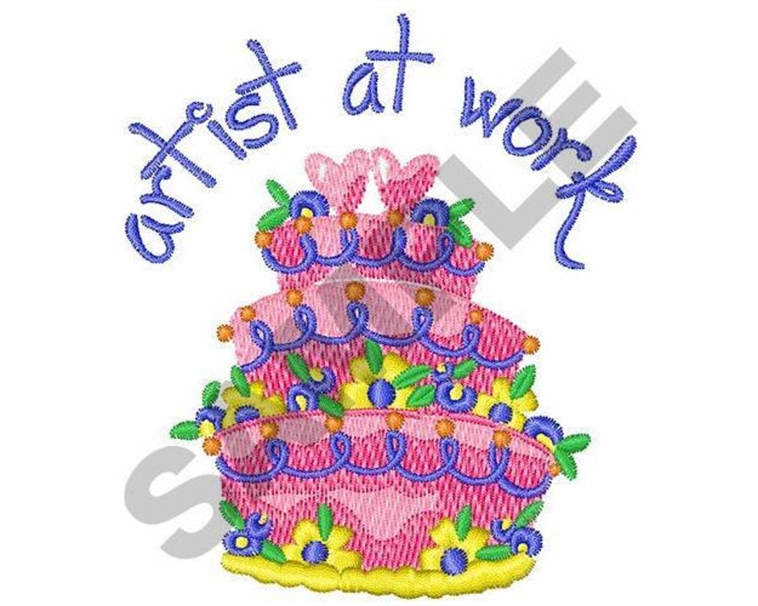 Artist at Work Machine Embroidery Design Etsy