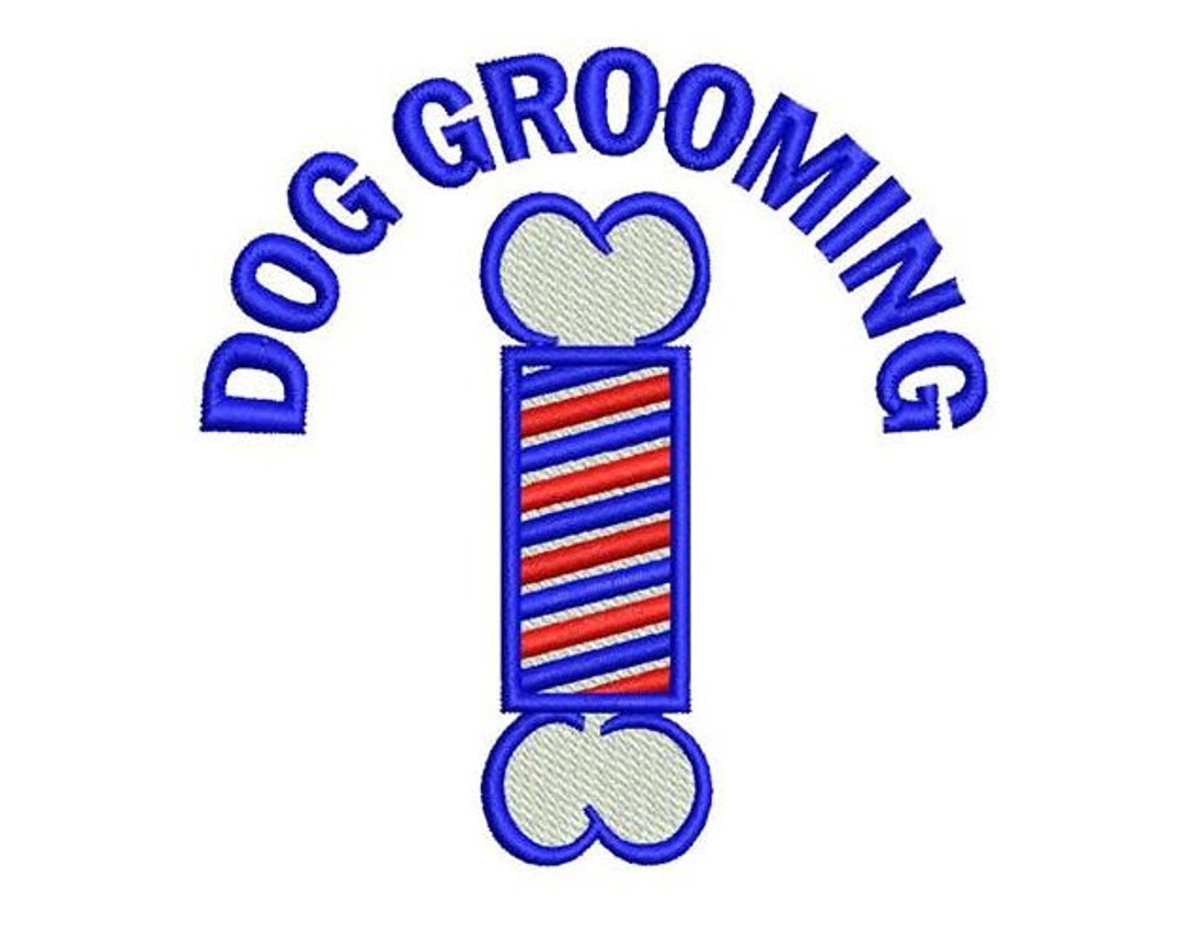 Dog Grooming Machine Embroidery Design Etsy