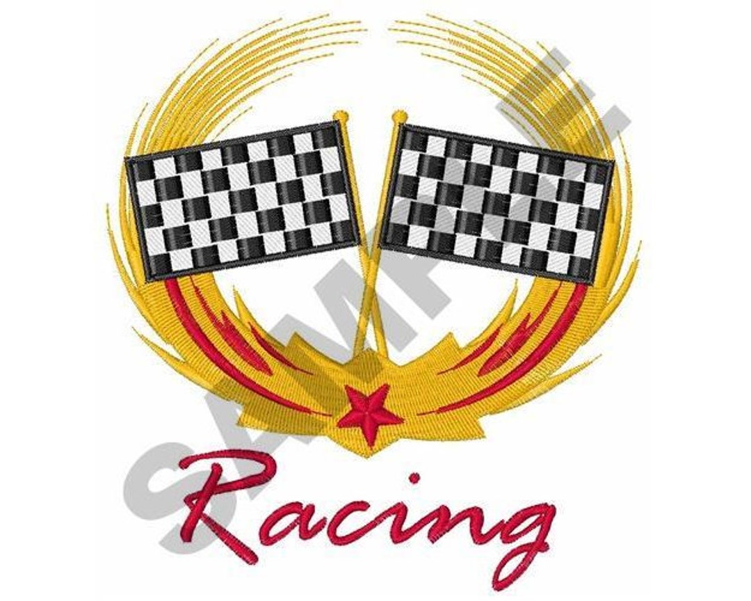 Racing Flags - Machine Embroidery Design - Etsy
