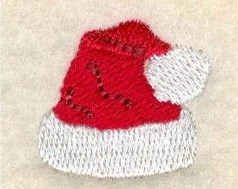Mini Santa's Hat - Machine Embroidery Design, Christmas Hat Embroidery Pattern, Xmas Santa Claus Hat Mini Embroidery Design