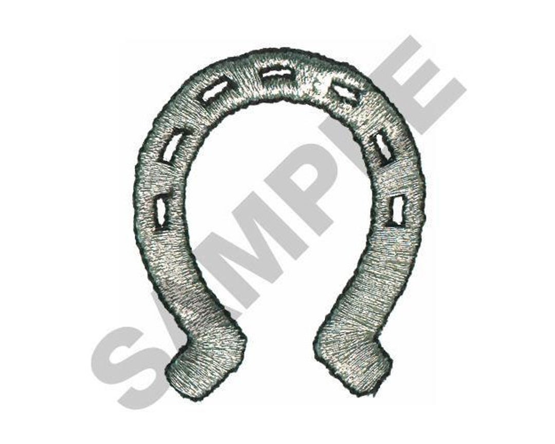 Horseshoe Machine Embroidery Design Etsy
