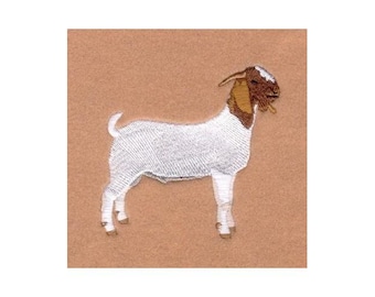 Boer Goat - Machine Embroidery Design, Boerbok Goat Embroidery Pattern, South African Goat Embroidery Design