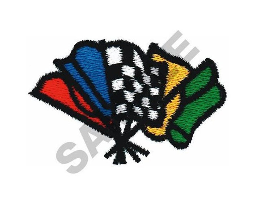 Racing Flags - Machine Embroidery Design - Etsy