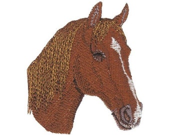 Cabeza de caballo - Diseño de bordado a máquina