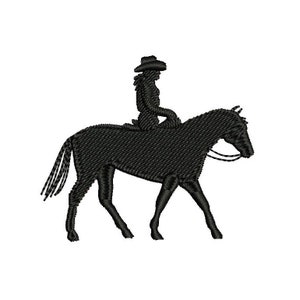 Western Horse And Rider - Machine Embroidery Design