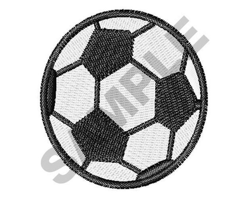 Soccer Ball Machine Embroidery Design Etsy