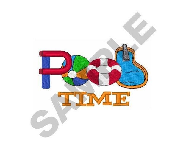 Pool Time - Machine Embroidery Design