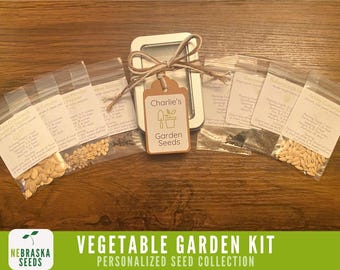 Personalized Gardening Seed Collection - Garden Gift with 8 Heirloom Seed Varieties