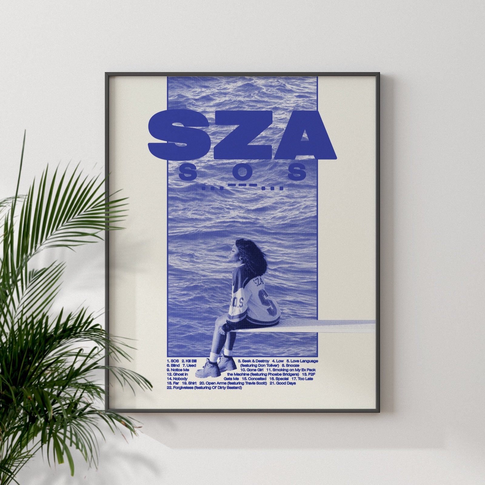 SZA 'Classic SOS Tracklist' Poster – Posters Plug