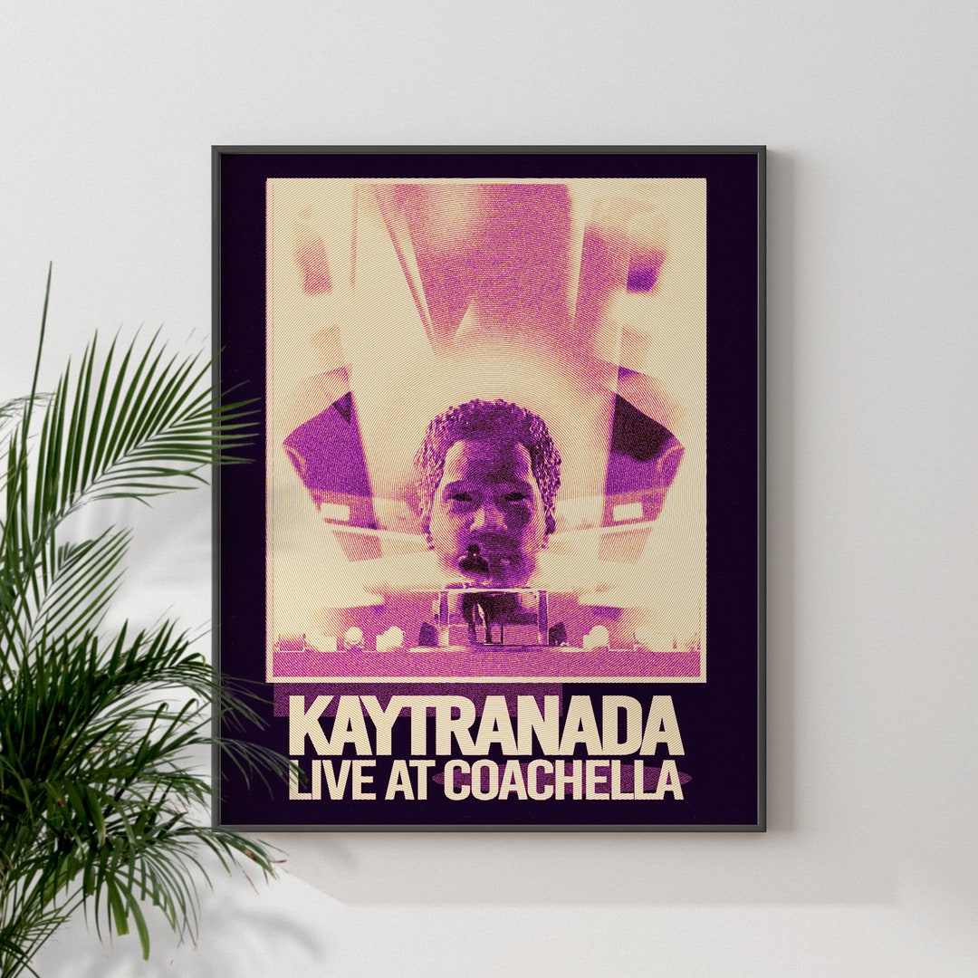 Kaytranada Inspired Poster Coachella Wall Print Kaytranada Etsy