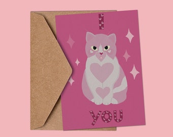 Valentines / Anniversary  Cat Card