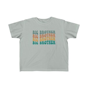 Big Brother TShirt, Retro Font, Toddler's Fine Jersey Tee, Brother Matching TShirts, Pregnancy Announcement TShirts