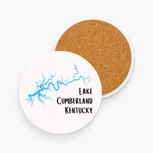 Lake Cumberland, Kentucky - Ceramic Coasters - Boater Homes - Lake Time Bar - Lake House Decor - Boater Gift - Lake Boaters - Houseboats
