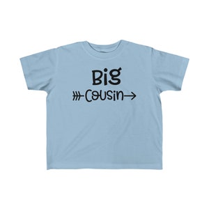 Big Cousin TShirt, Cousins Shirt, Toddler&#39;s Fine Jersey Tee, Pregnancy Announcement for Cousins, Little Cousin and Big Cousin