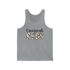 Cincinnati Reds Tank Top, Cincinnati Baseball, Baseball Tank Top, Unisex Jersey Tank, MLB, Cincinnati Ohio, Reds Fan, Red Fan Gift