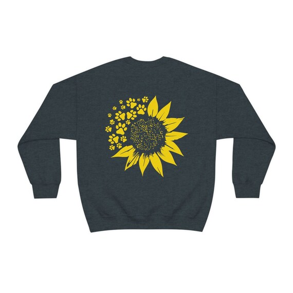 Cute Dog Mom Sweatshirt Sunflower Unisex Heavy Blend Crewneck
