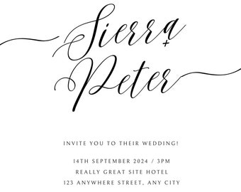 Invitación de boda