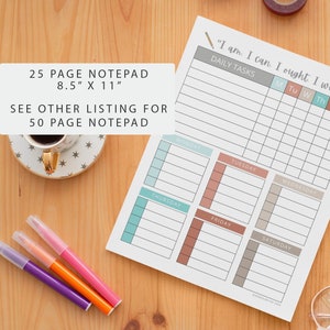 Kids Chore Chart Notepad: Homeschool Habit Tracker (25 Page)