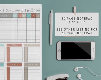 Kids Daily Checklist Notepad: Homeschool Chore Chart, Habit Tracker