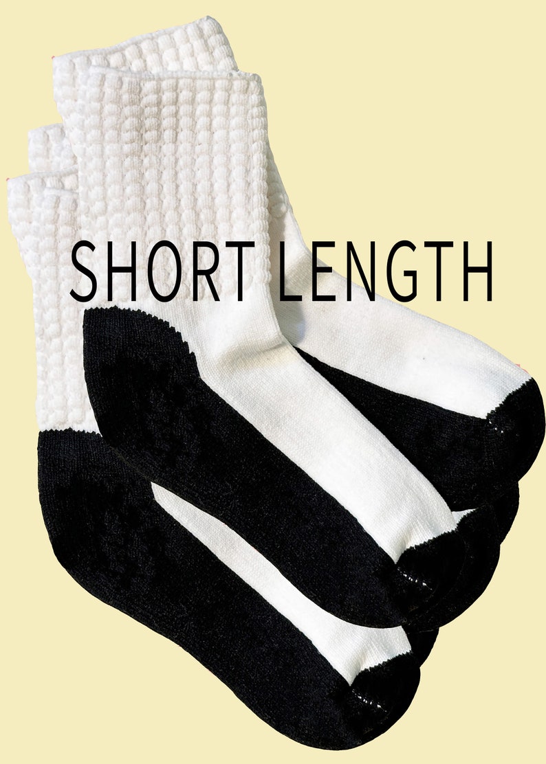 Short Poodle Socks, Irish Dance Sock, Feis Sock, Made in USA, Twotone