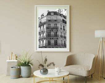 Paris, France, Photography, Architecture, Building, Windows, City, Travel, Fine Art Print, Wall Decor