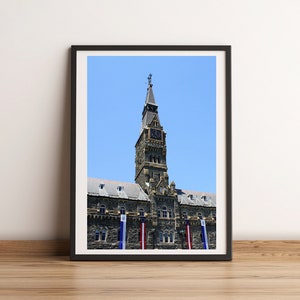 Georgetown University, Healy Hall, Washington DC, Travel Photography, Fine Art Print, Wall Decor