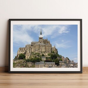 Mont Saint Michel, Normandy, France, Travel Photography, Fine Art Print, Wall Decor, Europe, Architecture
