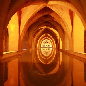 Baths of Doña María de Padilla, Alcazar, Seville, Sevilla, Spain, Europe, Travel Photography, Fine Art Print, Wall Decor