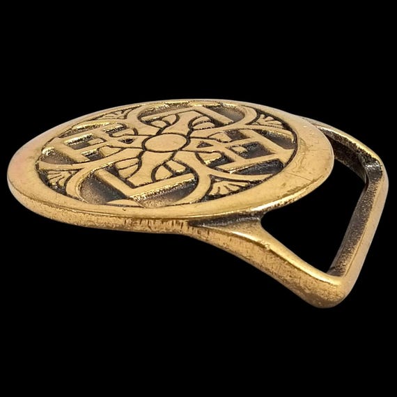 1975 Tech Ether Guild Inc Rays Solid Brass Belt B… - image 3