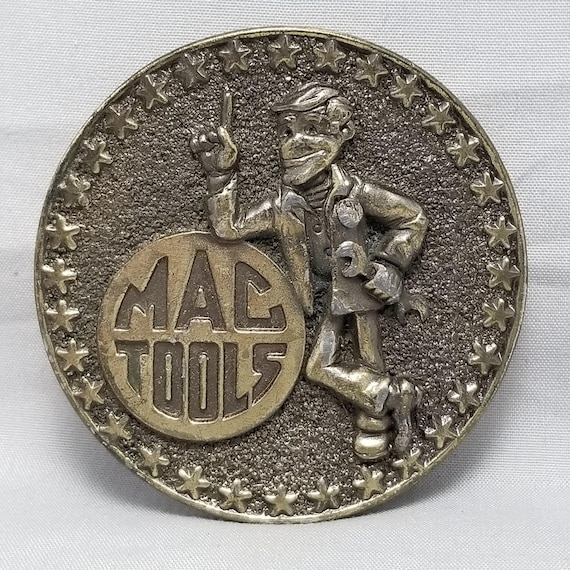 Vintage Mac Tools Belt Buckle: USA Made Limited Edition