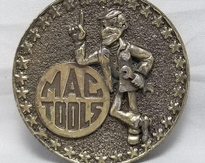 Vintage Mac Tools Belt Buckle: USA Made Limited Edition
