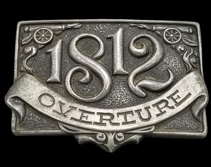 1977 Pewter Belt Buckle by R.J. Kinart - 1812 Overture Design Collectible Gift