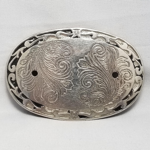 Belt Buckle Women's Unisex Western Engraved Floral Design Southwestern Native