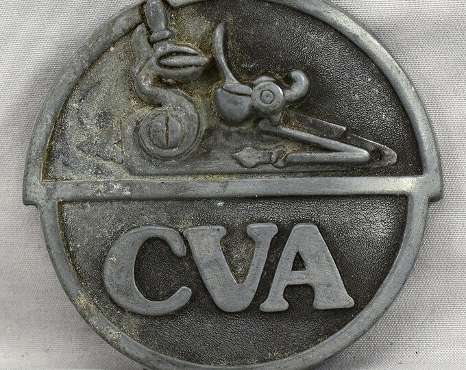 Belt Buckle 1978 CVA Connecticut Valley Arms Black Powder Muzzleloader Mountain