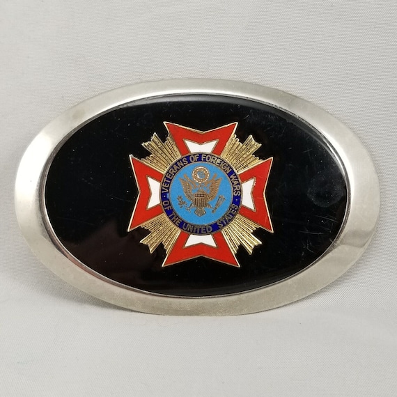 Vintage Belt Buckle Veterans Of Foreign Wars Of The United States