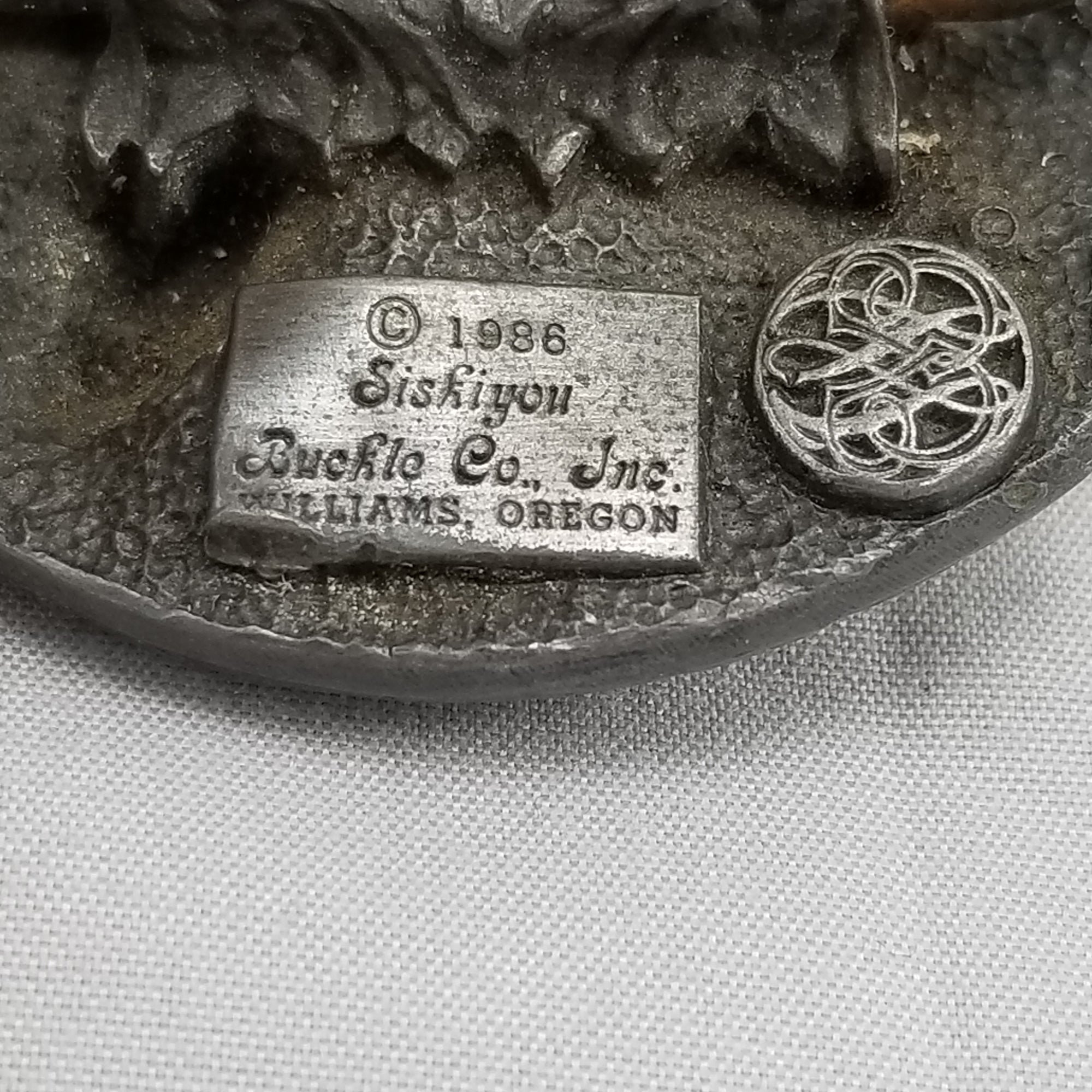 Boucle De Ceinture Bald Eagle 1986 – Siskiyou Buckle Company, Résine, Inutilisée