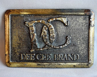 Vintage DC Dee Cee Brand Belt Buckle - USA Made